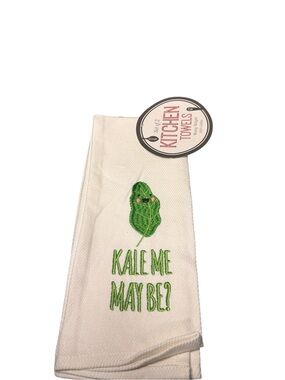 Sleeping Partners Kale Me Maybe Kitchen Towel Set of 2 - 100% Cotton
